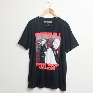 Pitbull Can't Stop Us Now Shirt Mens XL Black 2022 Tour Tee